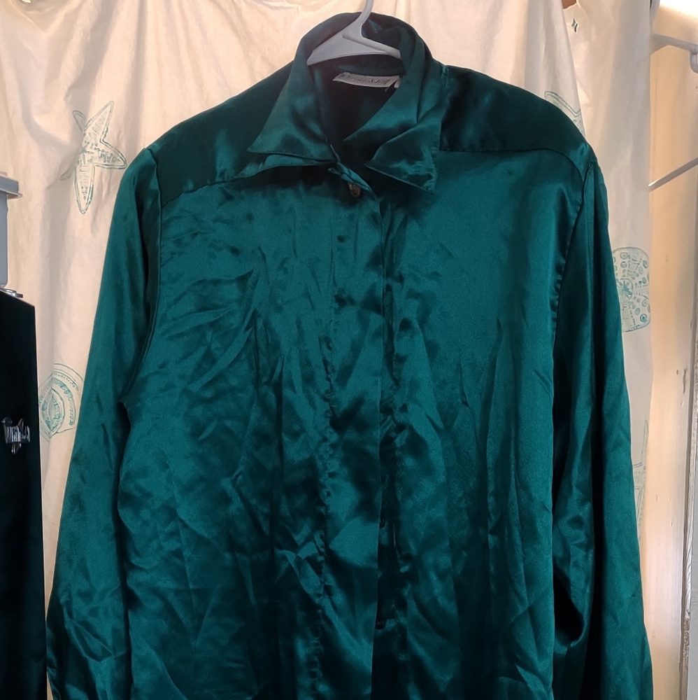 Teal blouse